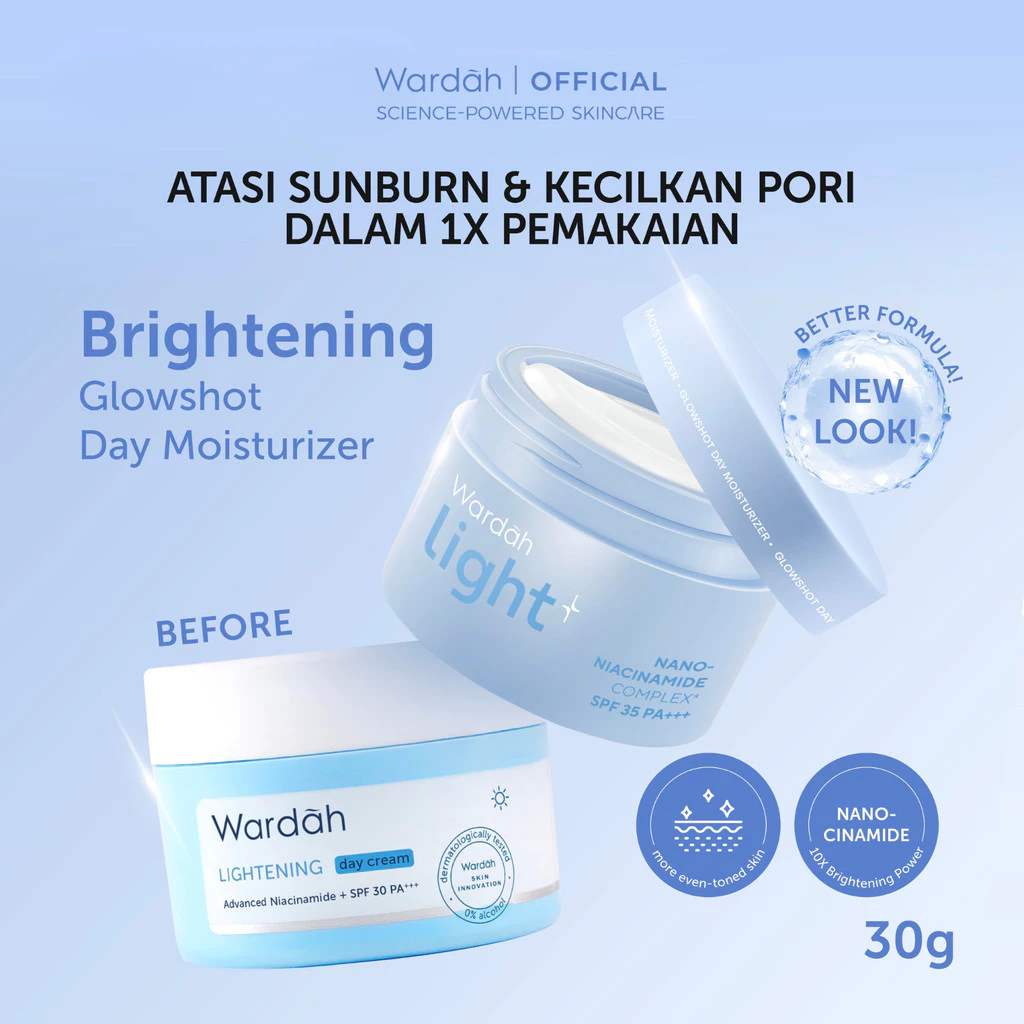 LIGHTPLUS by Wardah Glowshot Day Moisturizer 30g