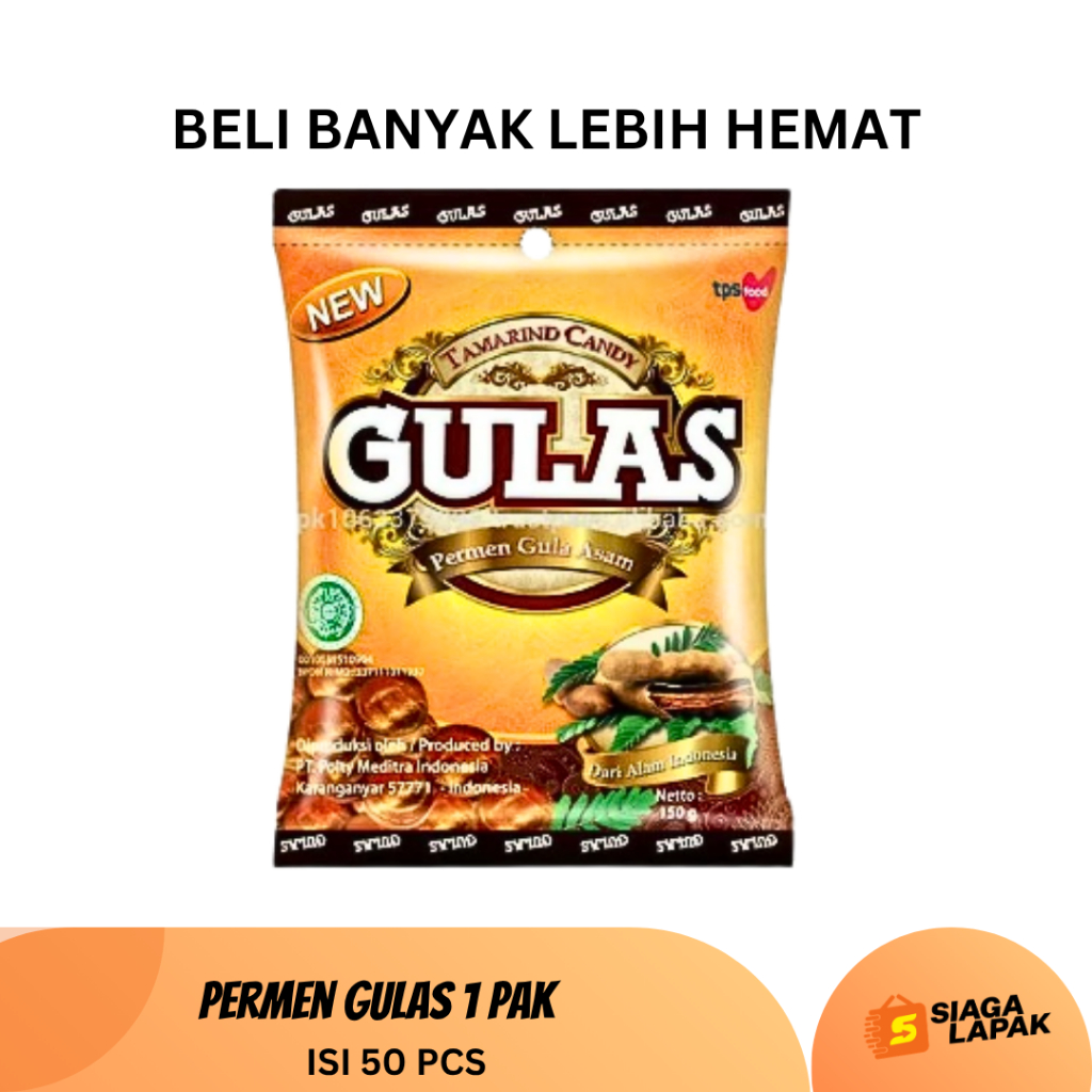 Jual Permen GULAS 1 PAK ISI 50 Gula Asam Sari Asem 125gr [BELI BANYAK LEBIH MURAH] | Shopee Indonesia