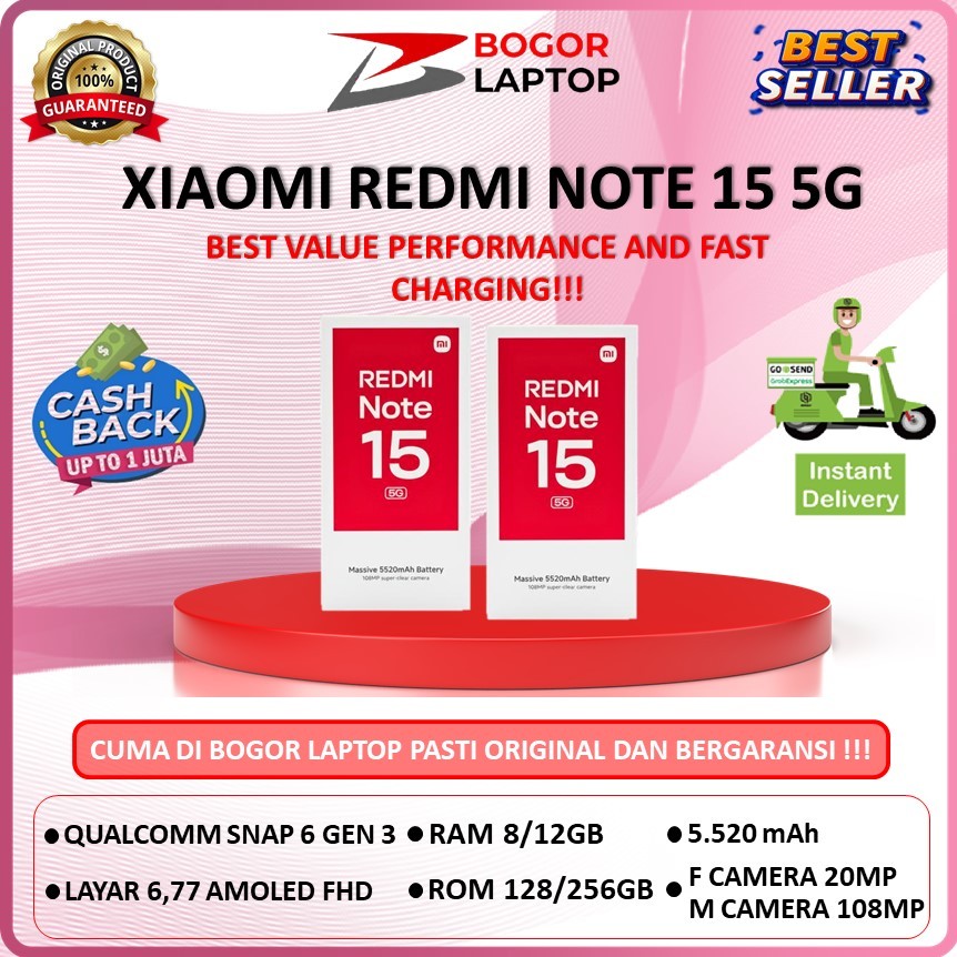 XIAOMI REDMI NOTE 15 5G - GARANSI RESMI