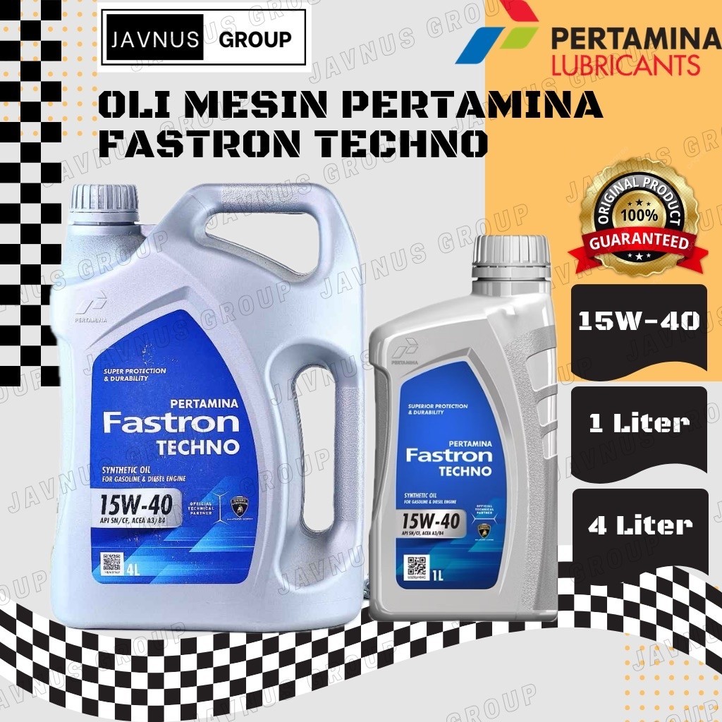 Jual Oli Pertamina Fastron Techno 15W-40 API SN/CF Full Synthetic Original 1 Liter 4 Liter | Shopee Indonesia