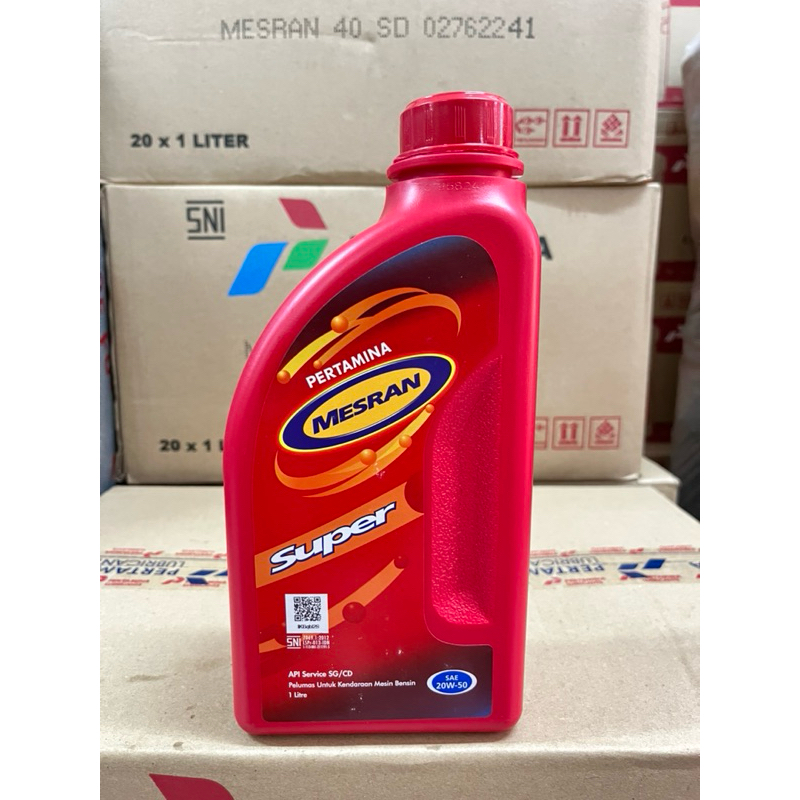 Jual Mesran super 1Liter 20w-50 | Shopee Indonesia