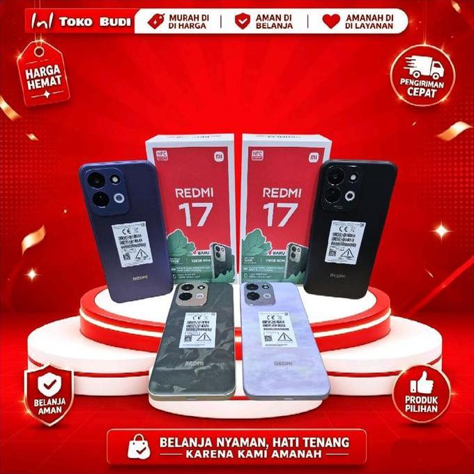 Xiaomi Redmi 17 (6/256 - 6/128 - 4/128) Garansi Resmi Tam New