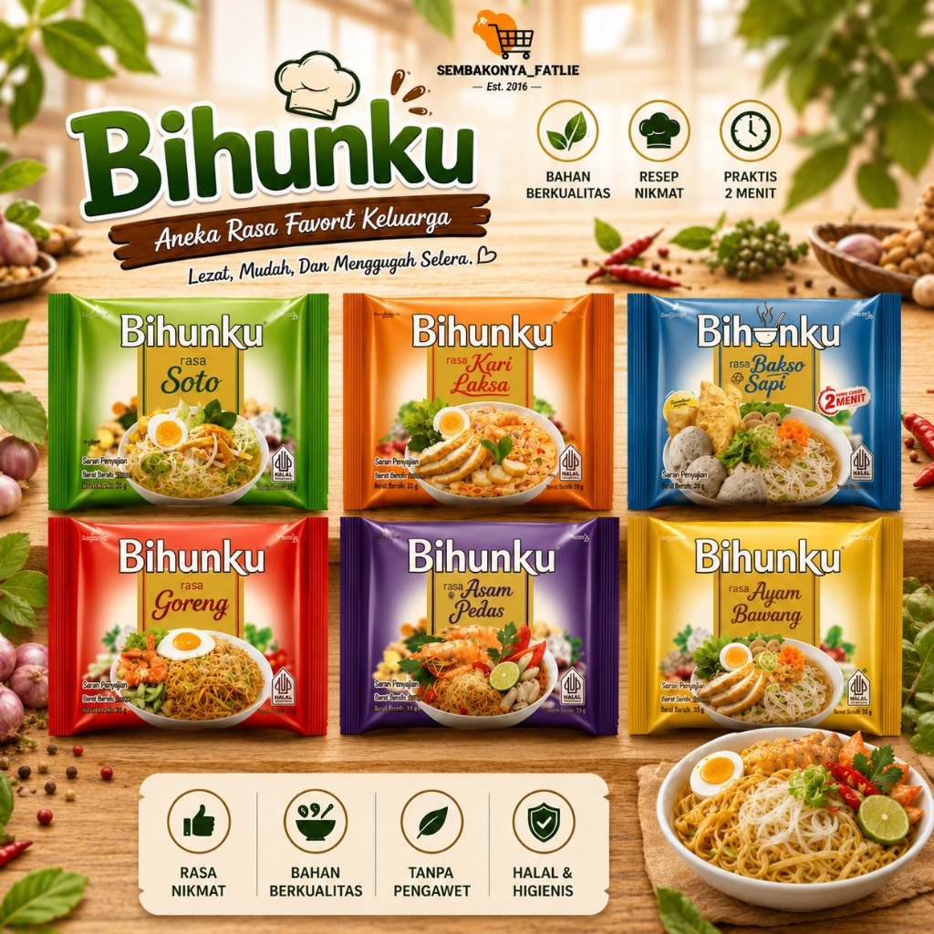 Jual BIHUNKU SEMUA RASA / 55 GRAM | Shopee Indonesia