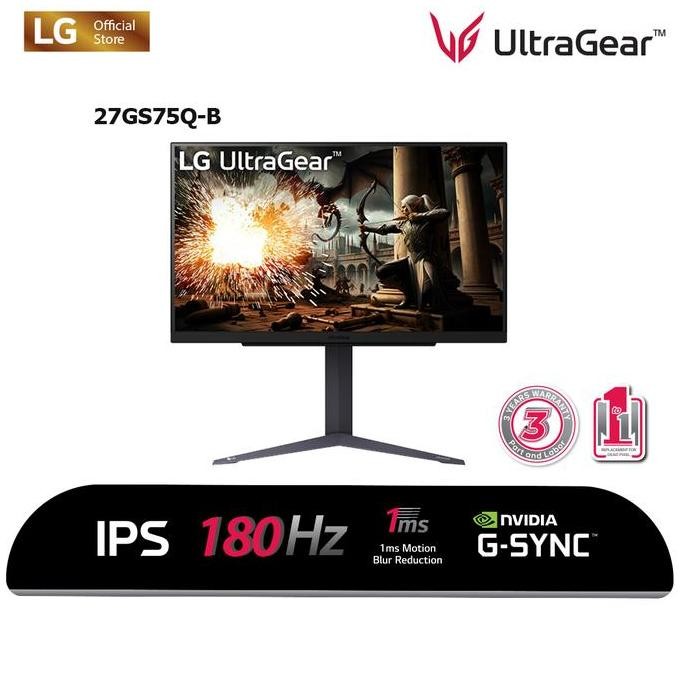 Premium LG UltraGear 27GS75Q-B 27" QHD IPS Gaming Monitor 200Hz sRGB 99%