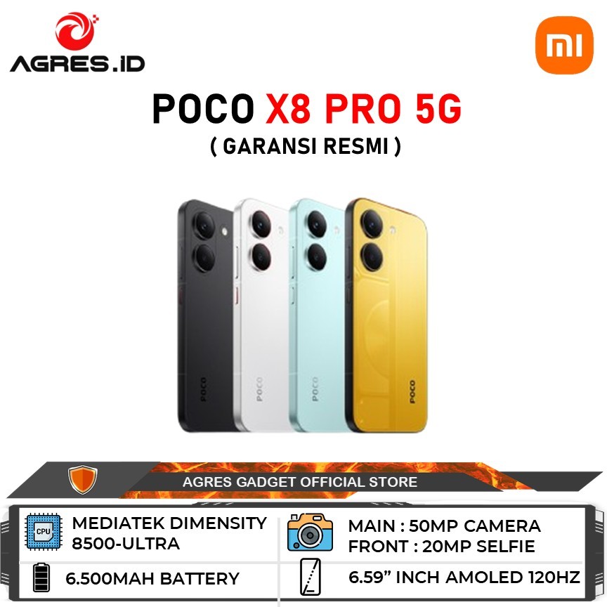 Jual Xiaomi Poco X8 Pro 5G 8GB/256GB I 12GB/512GB Garansi Resmi POCO Indonesia | Shopee Indonesia