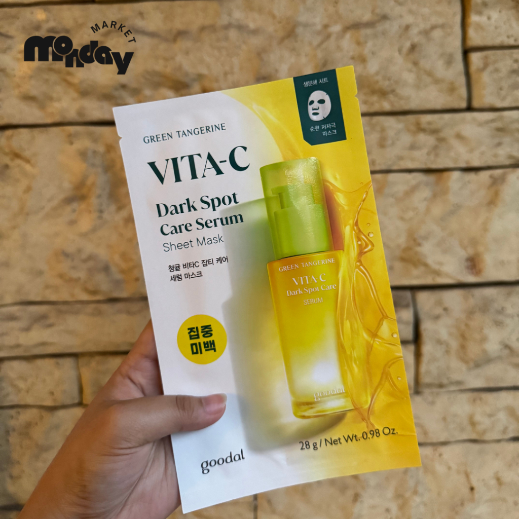 Jual Goodal Green Tangerine Vita-C Dark Spot Care Serum Sheet Mask | Shopee Indonesia
