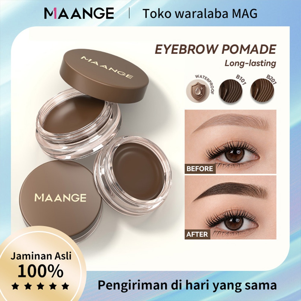 Jual MAANGE 3 IN 1 Eyebrow & Eyeliner Cream Quick Dry Tahan Air Eye Brow Gel Multifungsi Long lasting Pigmented Eyebrow Pomade MG-E05 | Shopee Indonesia