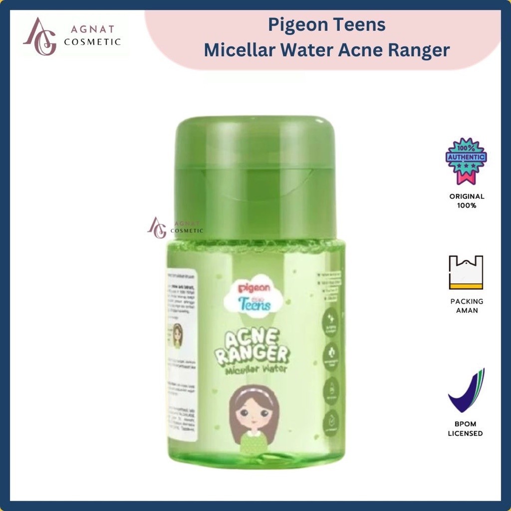 Pigeon Teens Acne Ranger Micellar Water 100ML | Micellar Water Remaja untuk Kulit Berjerawat | Membersihkan Makeup & Minyak Berlebih