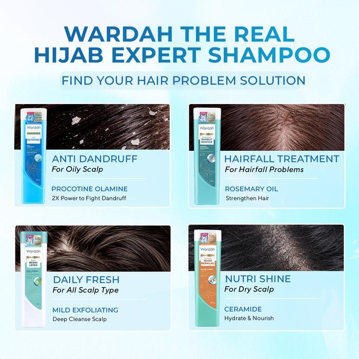Ready Wardah Shampoo Anti Dandruff Twin Pack Shampoo Anti Ketombe Shampoo Halal Wardah Hair Care Set