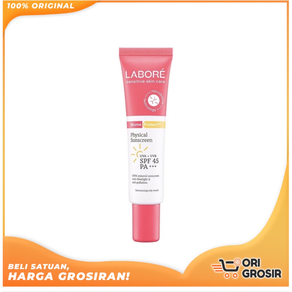 ORI Grosir LABORE BiomeProtect Physical Sunscreen 10ml - 30ml - Mineral Sunscreen Kulit Sensitif