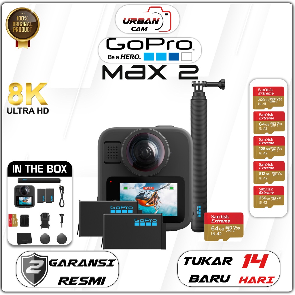 Jual GoPro MAX2 360 Action Camera / GoPro MAX 2 / Go Pro MAX2 / Go Pro MAX 2 | Shopee Indonesia