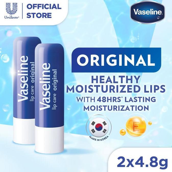Vaseline Lip Care Original Care Stick 4,8g Twin Pack