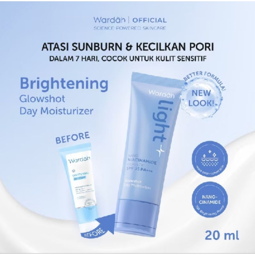 Wardah Lightplus Glowshot Day Moisturizer 30g