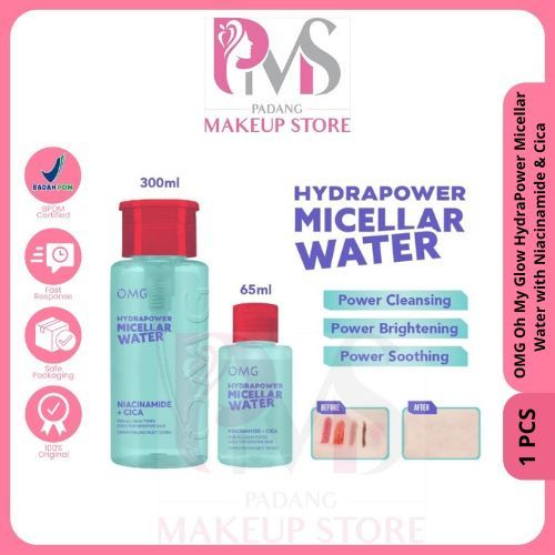 OMG Oh My Glow HydraPower Micellar Water with Niacinamide & Cica