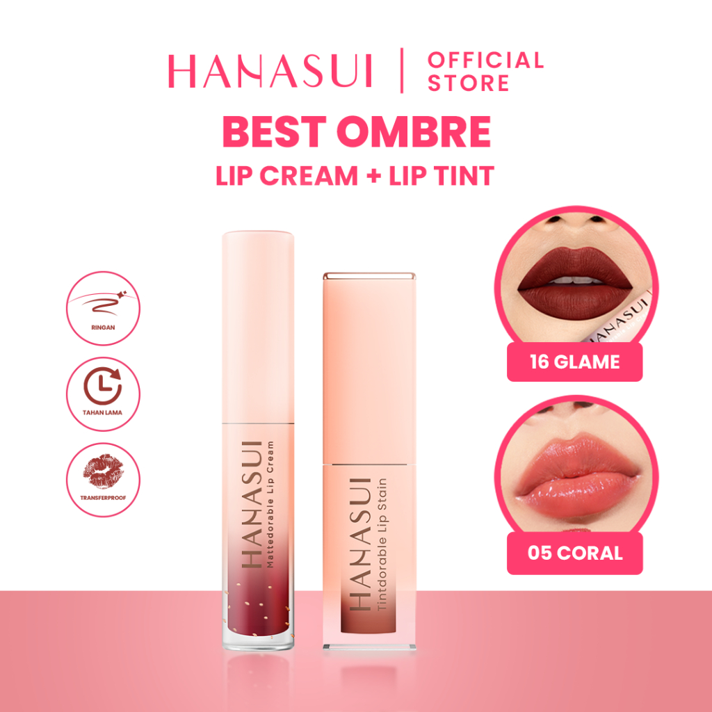 Hanasui Special Ombre ( Mattedorable Lipcream + Tintdorable Liptint) (Bdl) Tbk