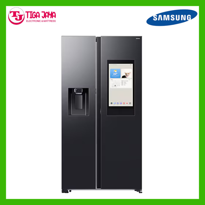SAMSUNG RS90F65ANFSE / RS90 Kulkas Side by Side Bespoke AI Family Hub w/ Auto Open Door 641L