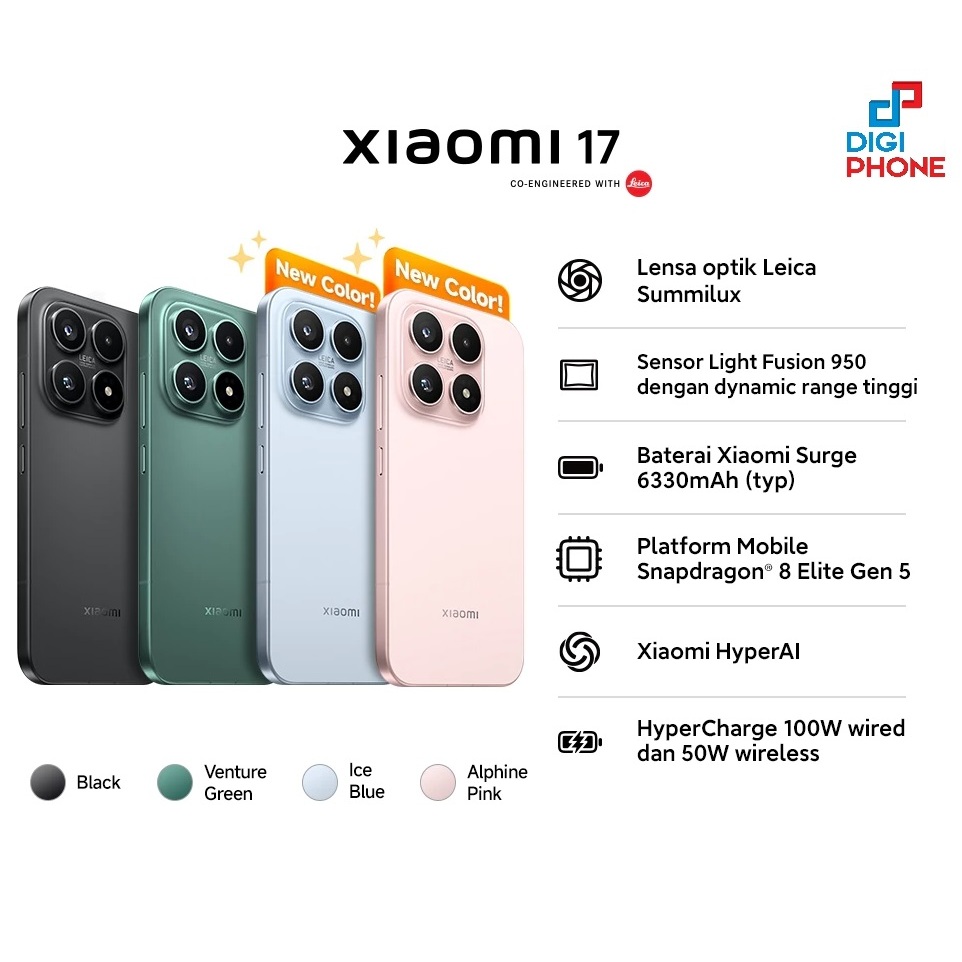 Flagship Xiaomi 17 [12/512] (Garansi Resmi Xiaomi Indonesia)