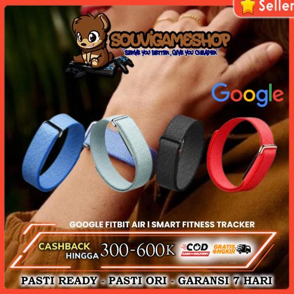 NEW DEALS Google Fitbit Air Smart Fitness Tracker l Gelang Pintar, Pelacak Aktivitas, Pemantau Detak Jantung