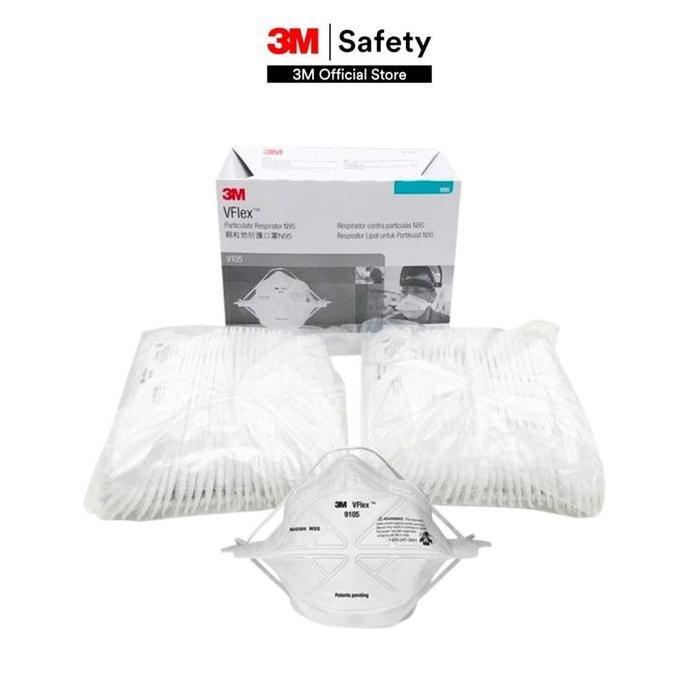 3M Masker N95 9105 VFlex Particulate Respirator - 1 Box isi 50 Masker