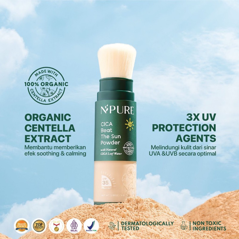 N Pure CICA Beat The Sun Powder Membantu Memberikan Efek Sokotai & Calming