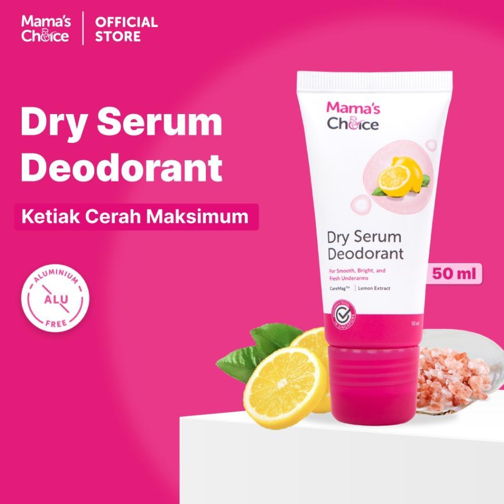 Deodoran Pencerah Ketiak - Dry Serum Deodorant Mama's Choice (Natural Deodorant Aman untuk Ibu hamil dan Menyusui - Terdaftar BPOM dan Halal MUI)