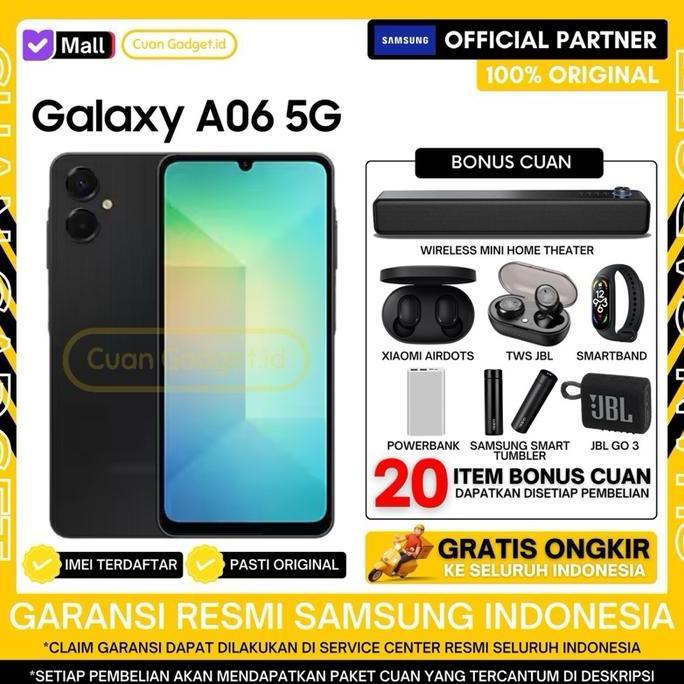 SAMSUNG GALAXY A06 5G 6/128 SAMSUNG GALAXY A 06 5G 6/128 SAMSUNG GALAXY A065G 6/128 NFC GARANSI RESMI INDONESIA
