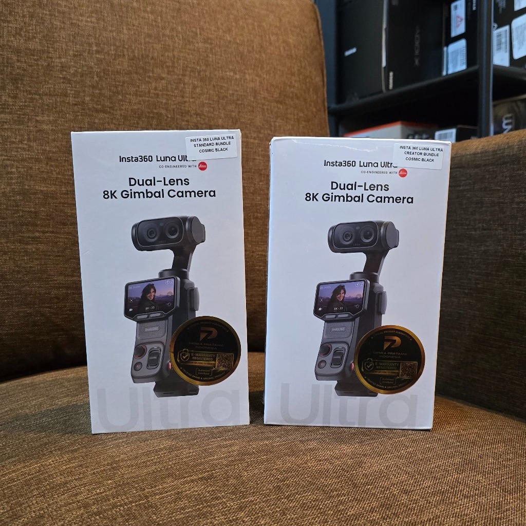 Insta360 Luna Ultra Leica Dual Lens 8K Gimbal Camera Garansi Resmi | 1-Inch Sensor | Telephoto Lens | AI Tracking | 12x Zoom