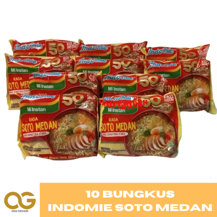 Indomie Rasa Soto Medan 10 Bungkus / Mie Instan Indomie Rasa Soto Medan / Isi 10 Bungkus - ONO GERAI | Lazada Indonesia
