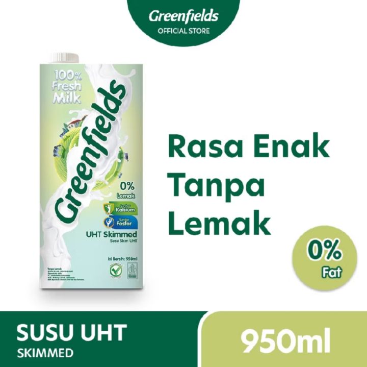 Susu Greenfields Rasa SKIMMED isi 950ml | Lazada Indonesia