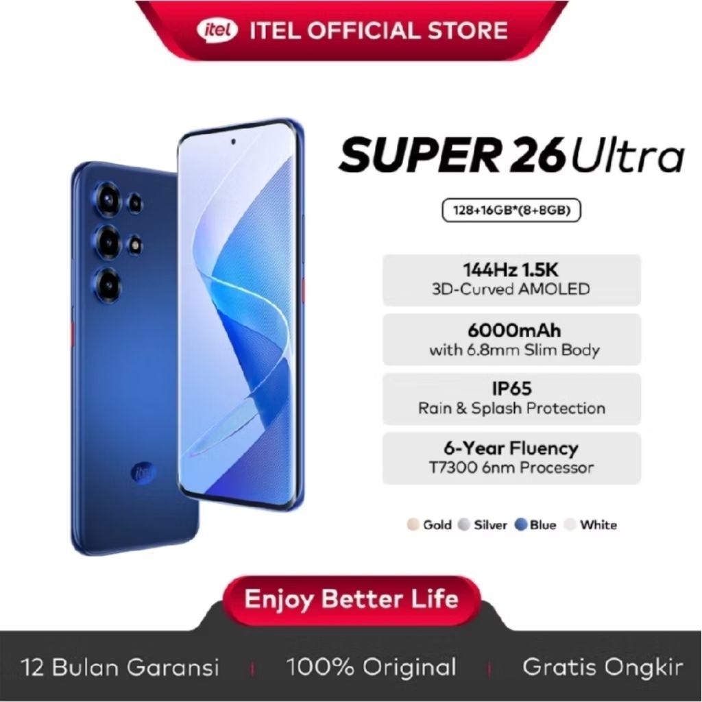 Itel S26 ULTRA Ram8/256Gb Original & Bergaransi Resmi