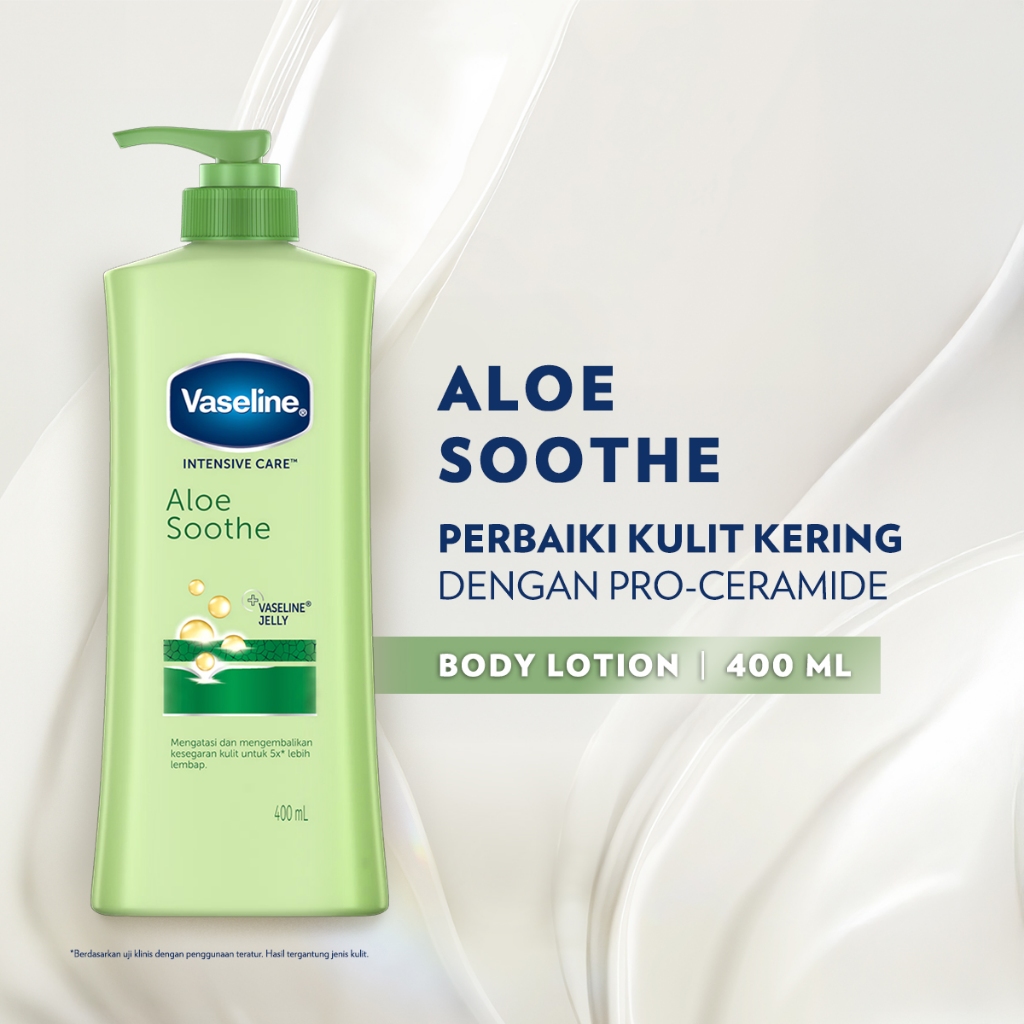 Jual Vaseline Lotion Intensive Care Aloe Soothe 400ml | Shopee Indonesia