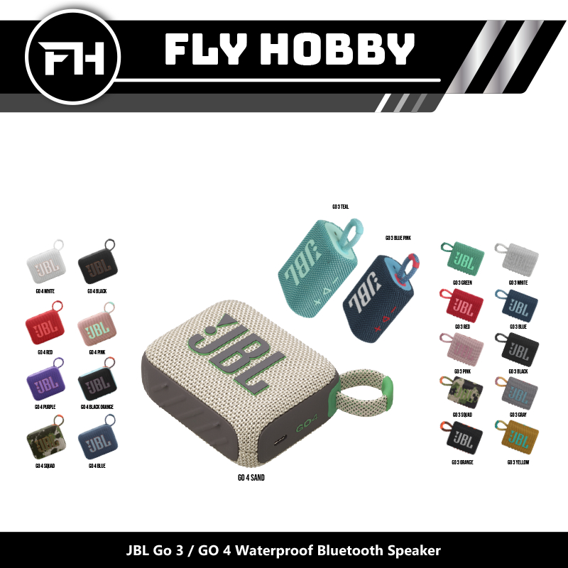 JBL Go 3 /JBL Go 4 Portable Waterproof Bluetooth Speaker ORIGINAL