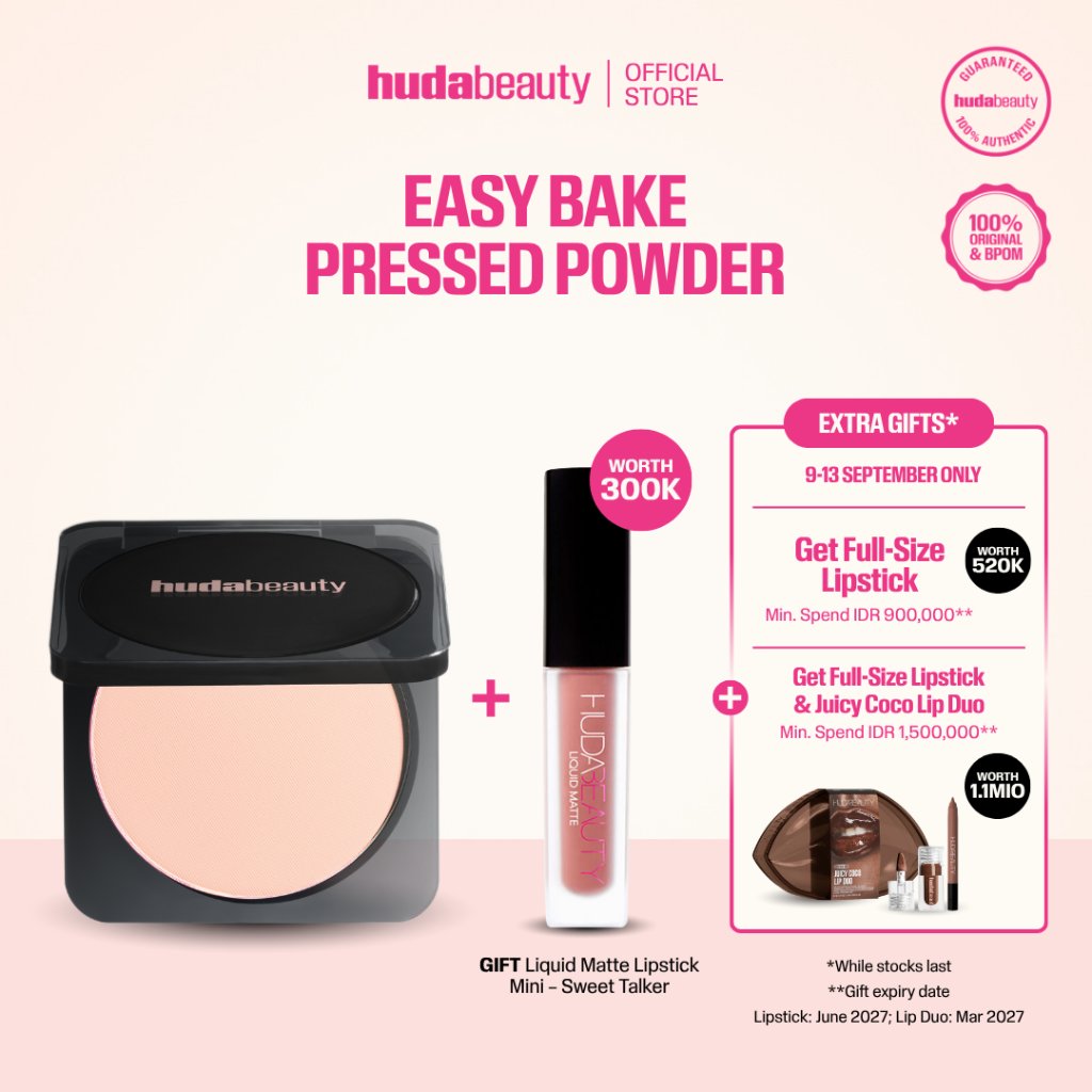 Jual Huda Beauty Easy Bake Pressed Powder | Shopee Indonesia