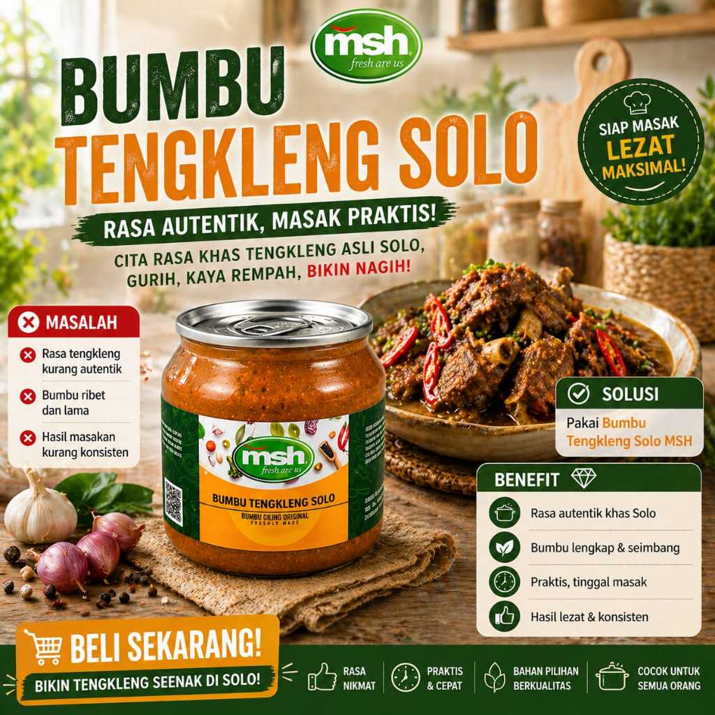 Jual MSH Bumbu Tengkleng Solo Asli 190 gr , Bumbu Tengkleng Solo Non MSG , Bumbu Tengkleng Solo Praktis | Shopee Indonesia