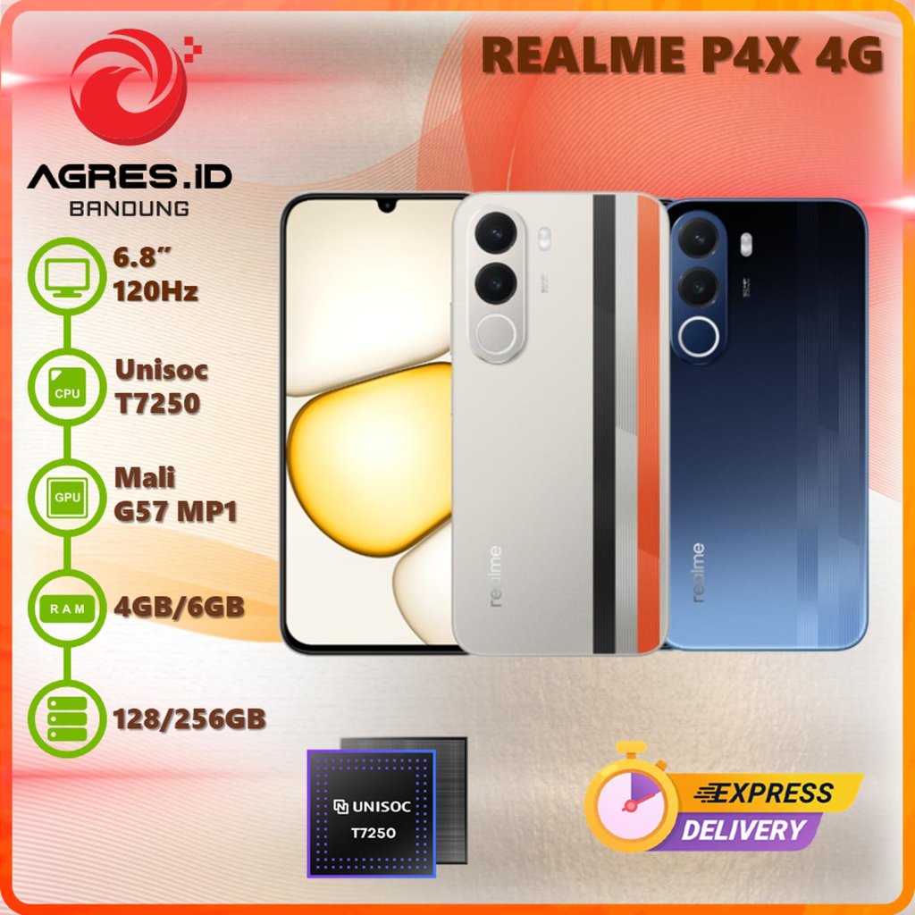 Jual REALME P4X 4GB/6GB 128GB/256GB 6.8" 120HZ GARANSI RESMI INDONESIA | Shopee Indonesia