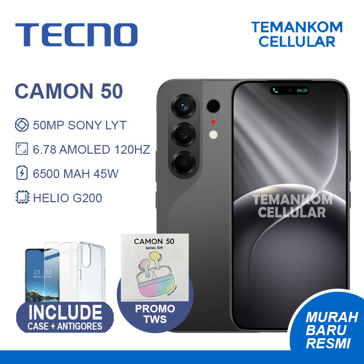 Tecno Camon 50 16GB RAM 8+8 Extend RAM 8/256 8GB 256GB Baru GARANSI RESMI