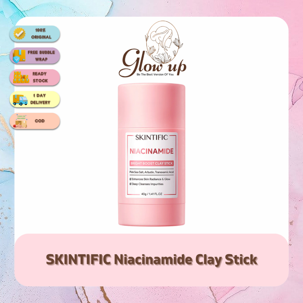 SKINTIFIC Niacinamide Bright Boost Clay Stick