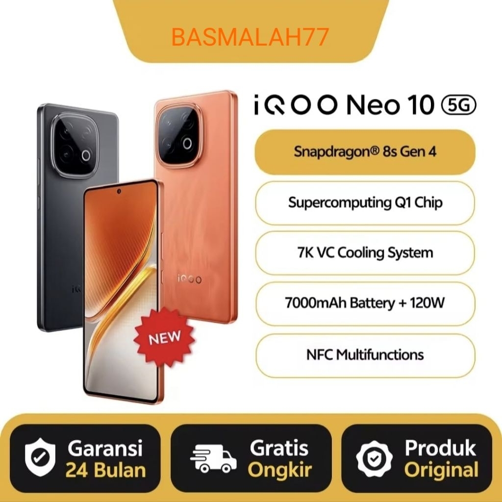 Jual Vivo Iqoo Neo 10 5G Garansi Resmi New | Shopee Indonesia