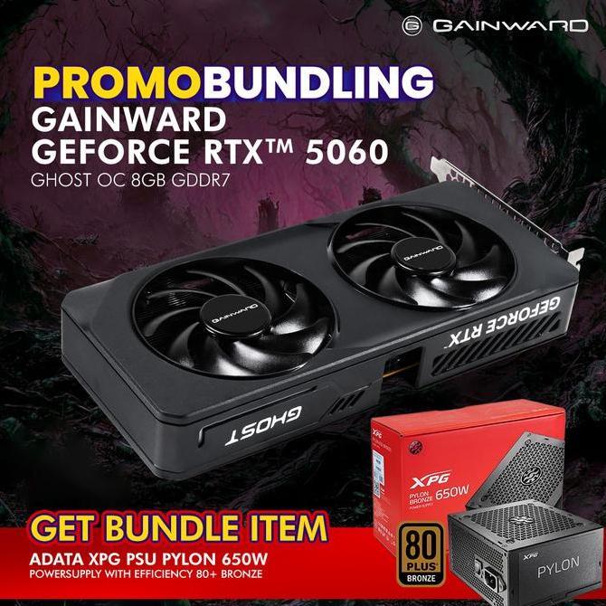 [PROMO BUNDLE] GAINWARD VGA GEFORCE RTX 5060 GHOST OC 8GB GDDR7 3Y