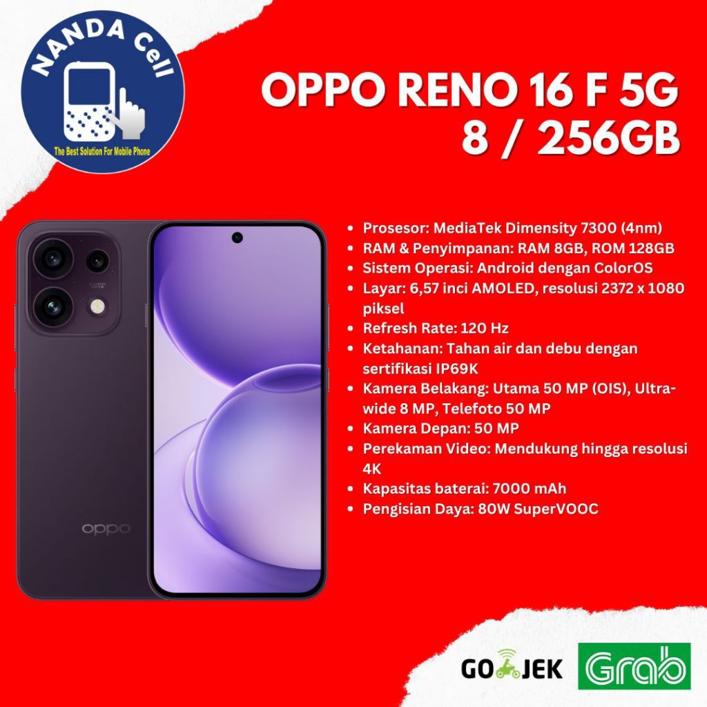 OPPO RENO 16 F 5G 8/256 NEW