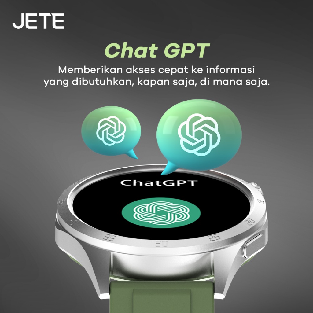 New Deals Jete Fr31 Smartwatch Jam Tangan Olahraga Lari 1,43" Chatgpt Nfc Function 100+ Sports Mode