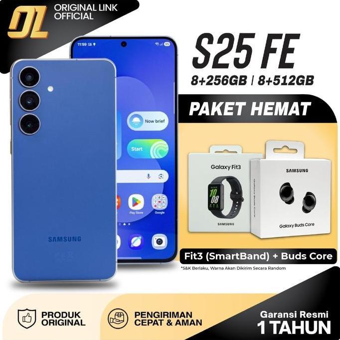 Samsung Galaxy S25 Fe 5G 8/256 8/512 Gb Hp Ai Smartphone Original