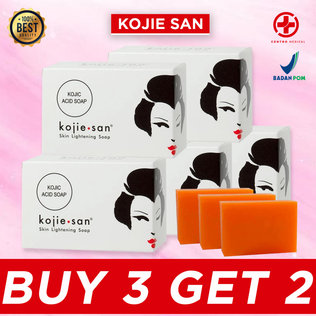 [PAKET HEMAT 5 PCS] Sabun Kojiesan Acid Soap BPOM Sabun Kojie San 65gr Brightening Skin Lightening