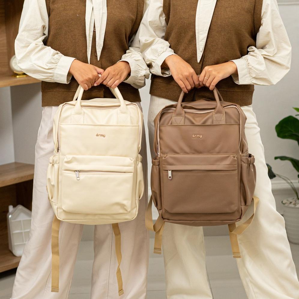 ERMY - Aily Tas Ransel Wanita 2 in 1 Backpack Sekolah Tas Laptop Kuliah Waterproof