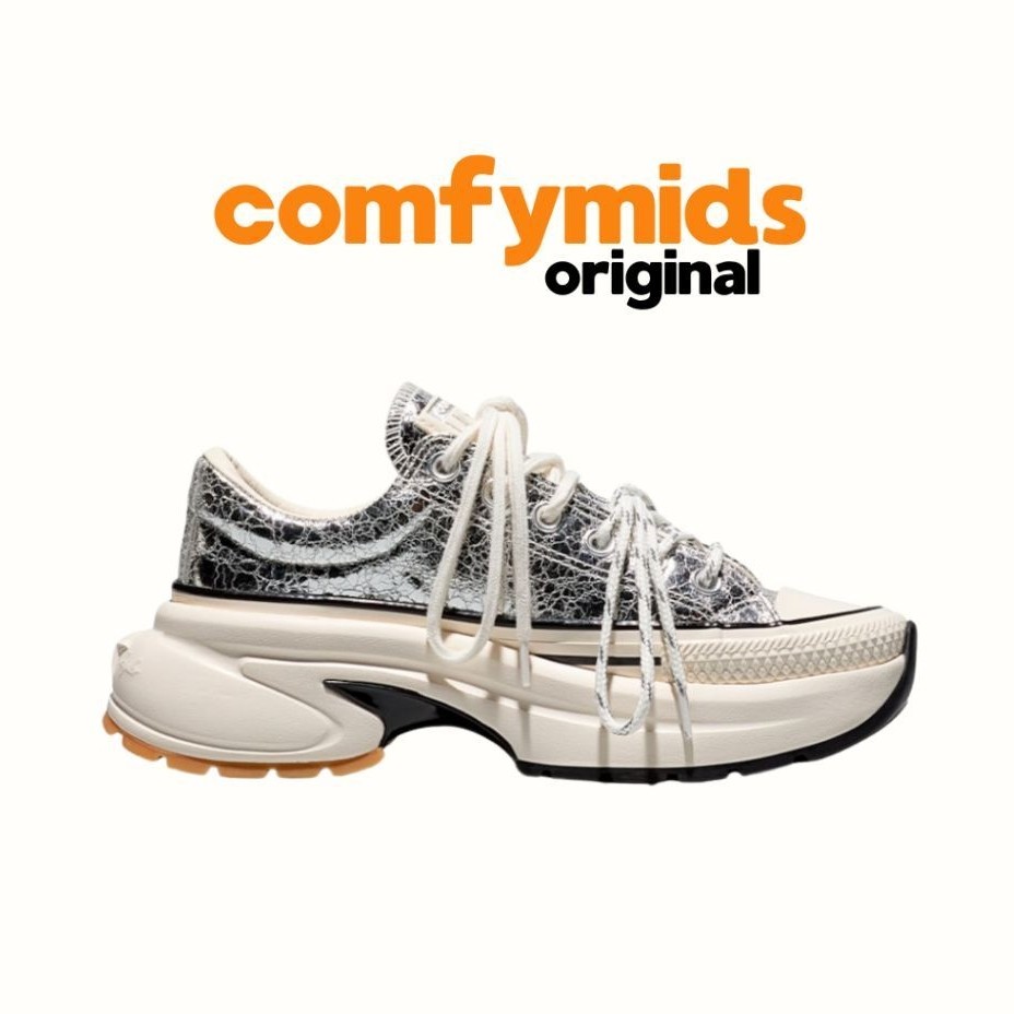 Sepatu Sneakers Converse Run Star Crush - Silver Original 100% BNIB (Resmi PT. MAP)