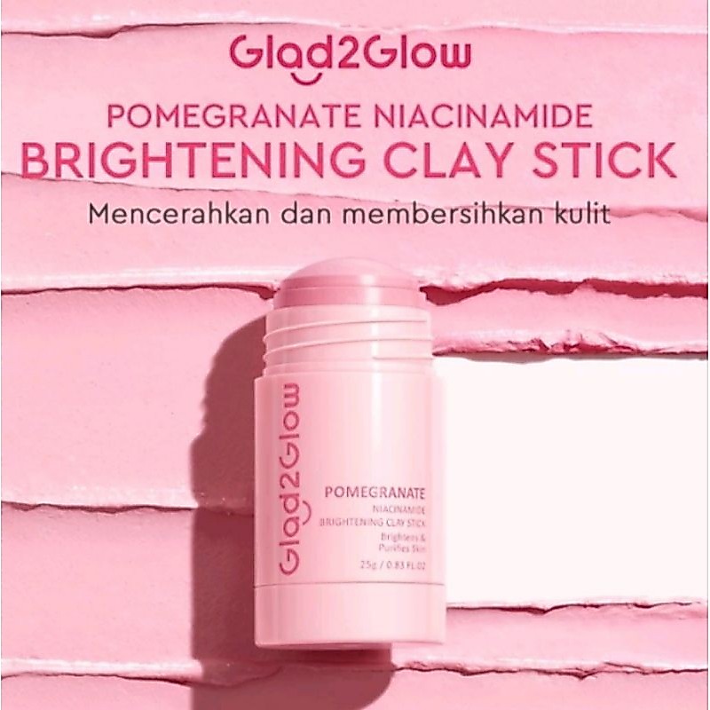Glad2Glow Pomegranate Niacinamide Brightening Clay Stick