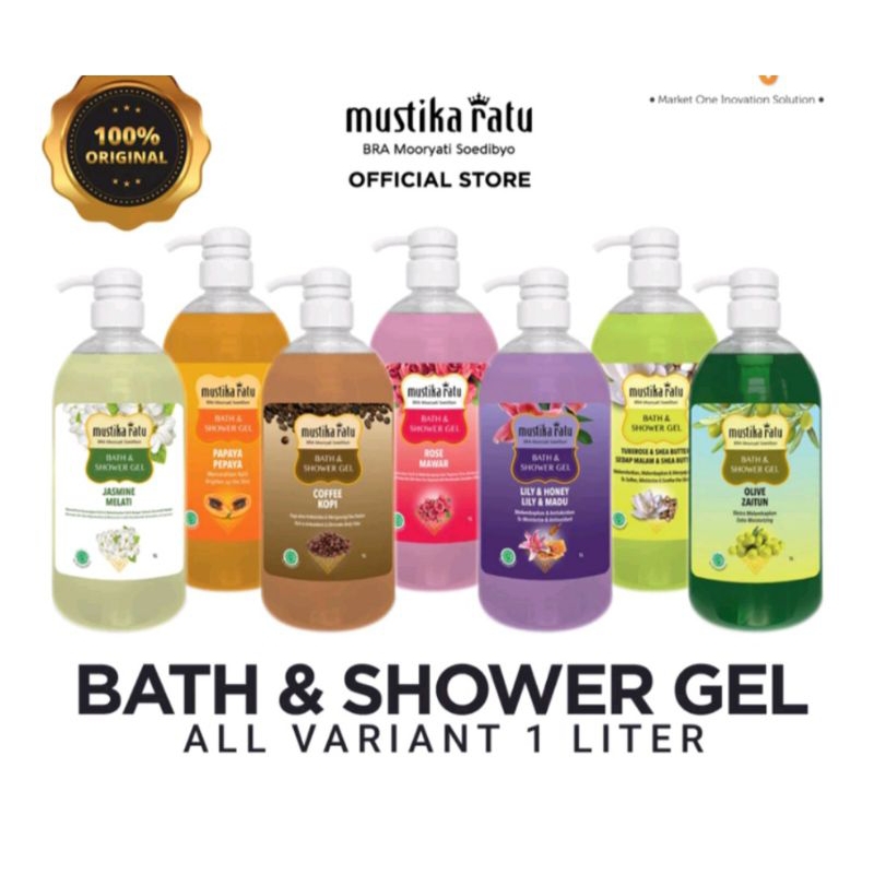 Jual MUSTIKA RATU BATH & SHOWER GEL 1 LITER | Shopee Indonesia