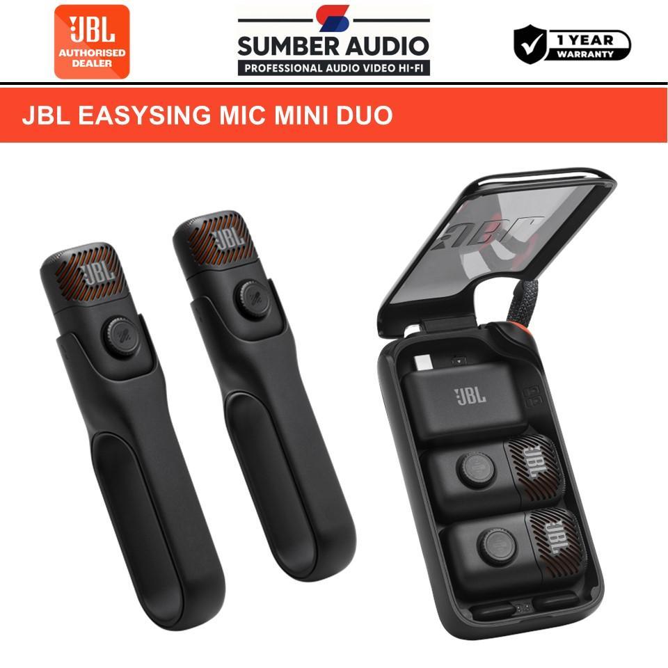Microphone JBL EasySing Mic Mini Duo Mic Karaoke Wireless AI Vocal Removal, Wireless AI Karaoke Microphone Original