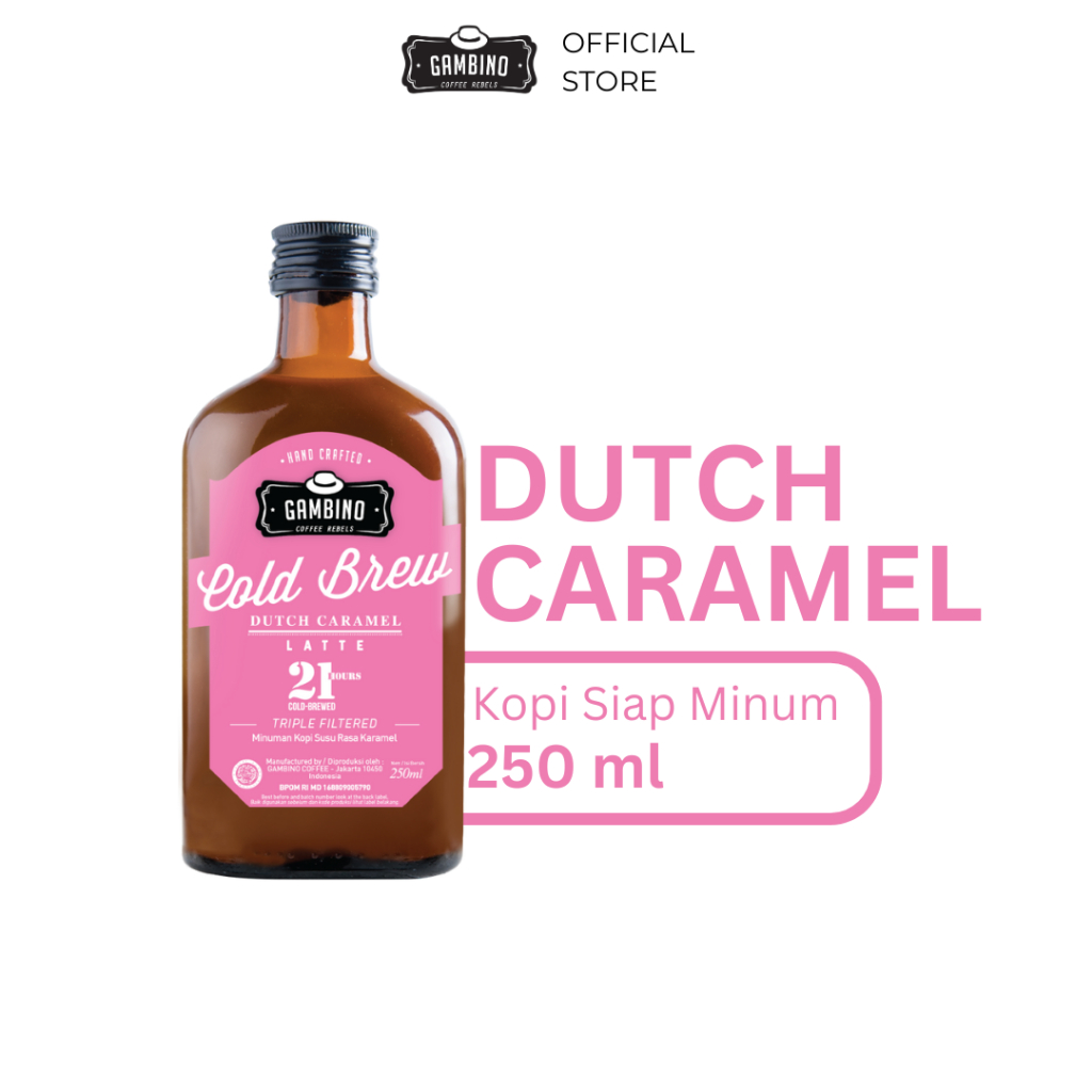 Jual Gambino Coffee Cold Brew Dutch Caramel Latte | Shopee Indonesia