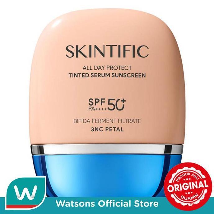 Skintific All Day Protect Tinted Serum Sunscreen SPF 50+ PA++++ 3NC Petal 30g
